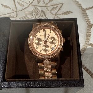 Michael Kors Rose Gold Chronograph Watch